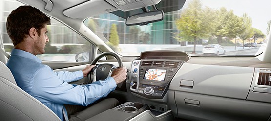 interior of toyota car